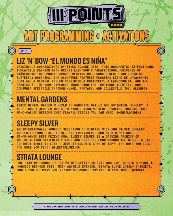 III Points 2026 art programming poster 4 of 11