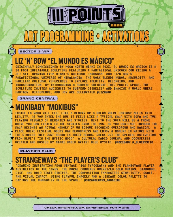 III Points 2026 art programming poster 5 of 11