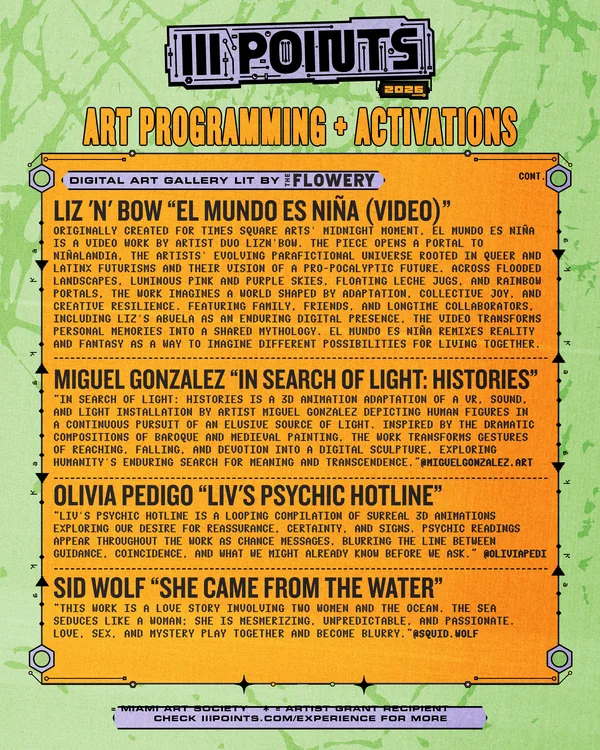 III Points 2026 art programming poster 8 of 11