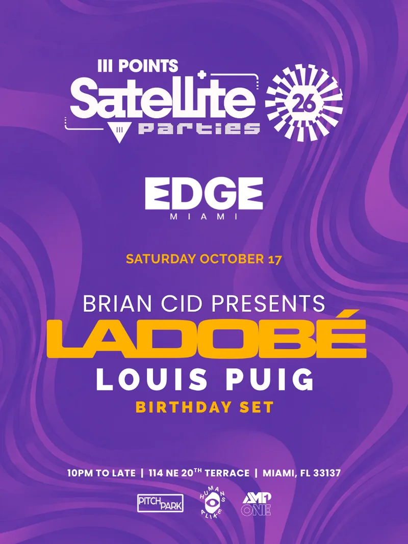 EDGE MIAMI Satellite 26 lineup artwork
