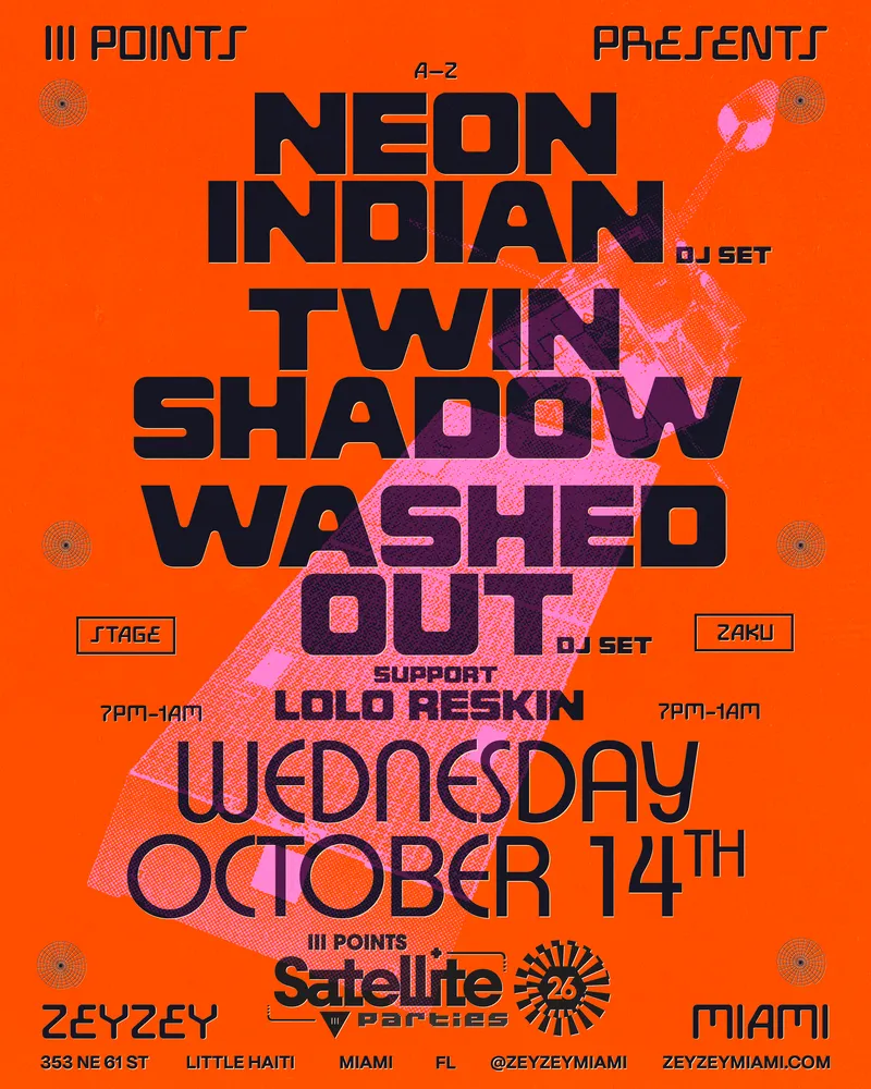 Zey Zey Satellite 26 lineup artwork